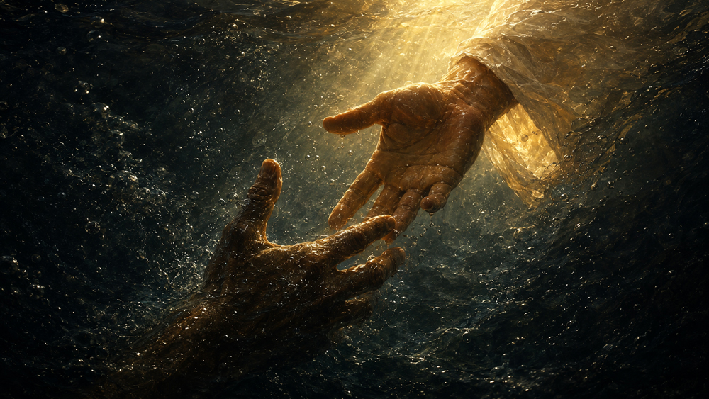 Reaching hands